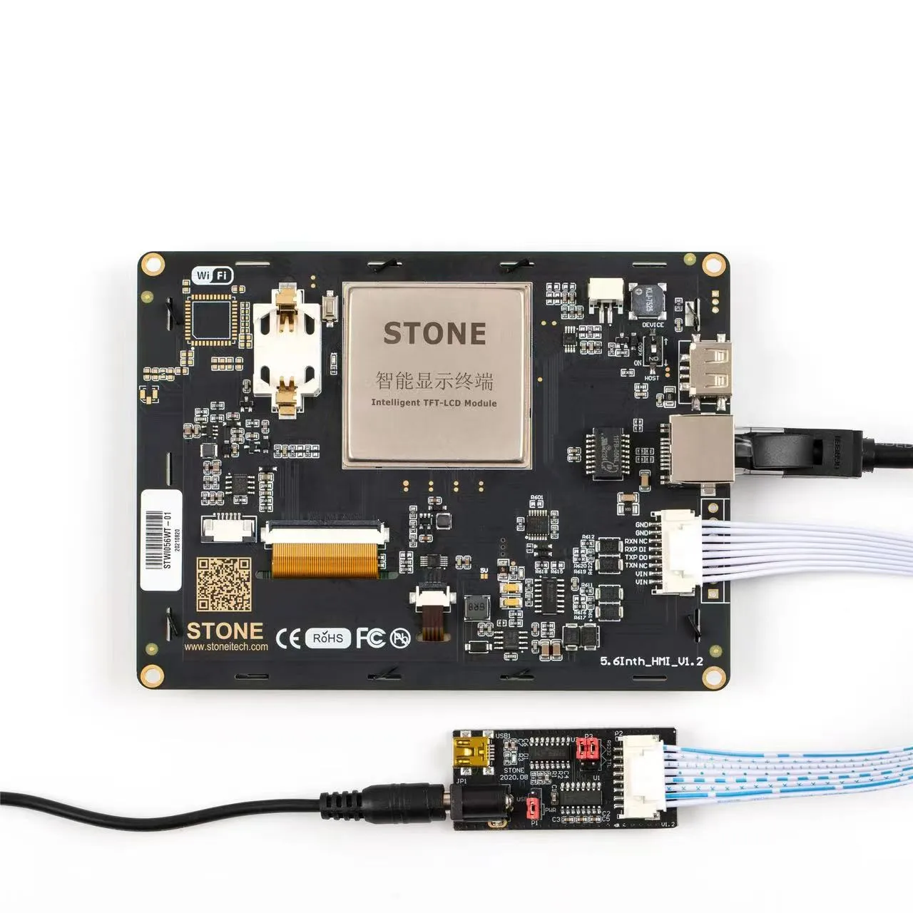 SCBRHMI 5.6'' Intelligent Resistive LCD Touch Display STWC070LT-01 Multifunction HMI Module with Enclosure