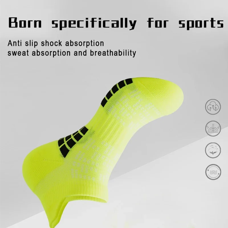 Calcetines deportivos para correr, medias atléticas de corte bajo, de punto grueso, transpirables, resistentes al desgaste, secado rápido, 6 pares