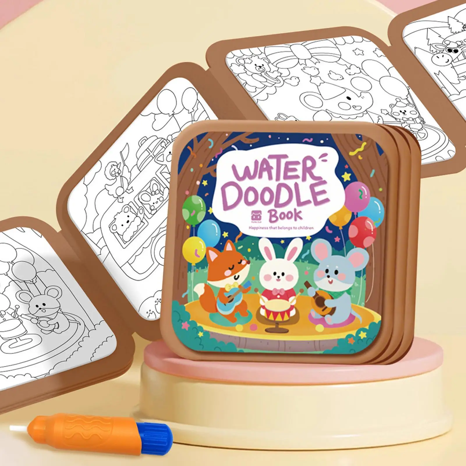 새로운 재사용 가능한 매직 드로잉 북 어린이용 몬테소리 조기 교육 물 색칠 장난감 어린이 선물 물 드로잉 북