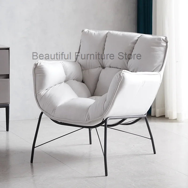 

Comfortable Metal Living Room Chairs Nordic Unique Creative Ergonomic Sitting Room Chairs European Minimalist Sillones Furniture