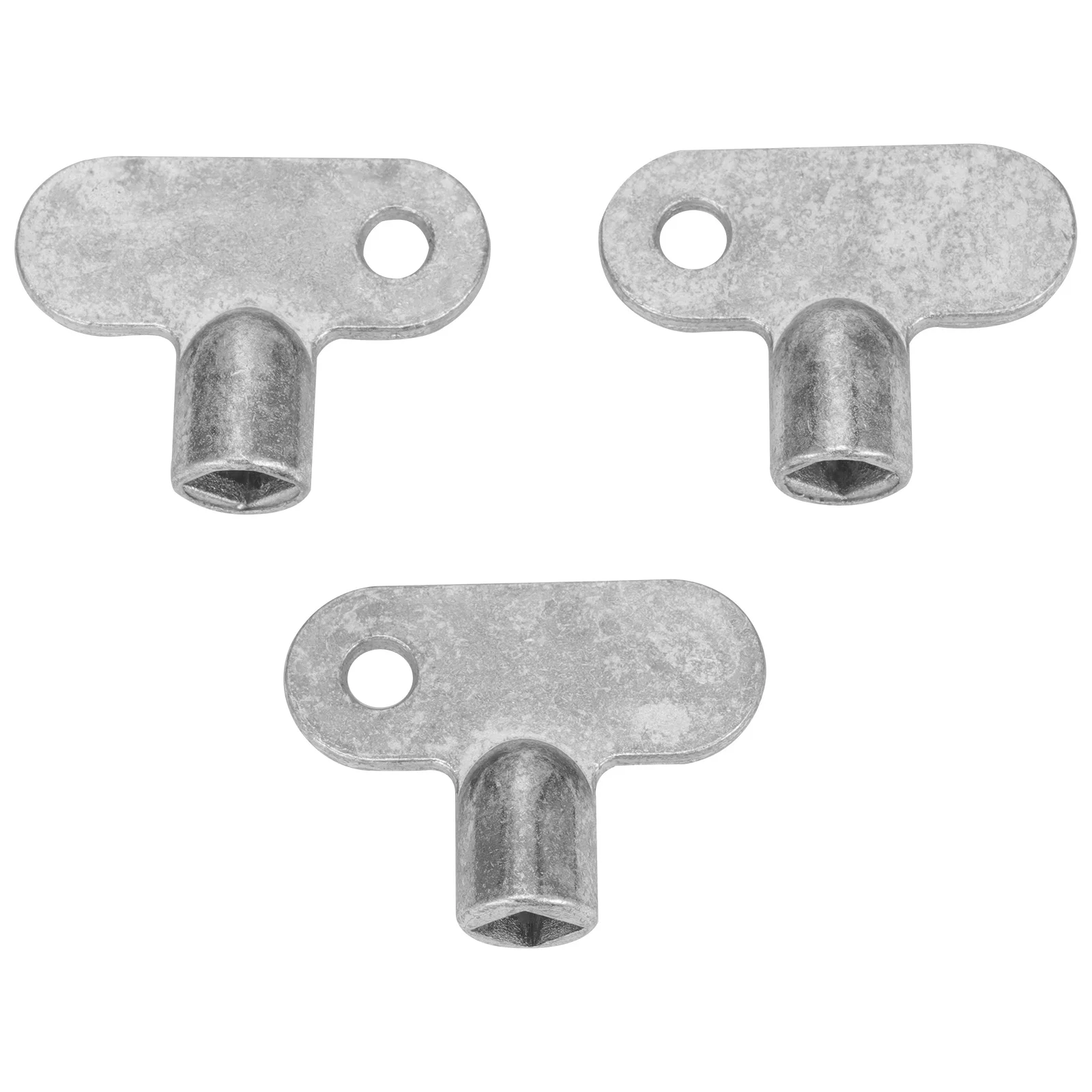3pcs Radiator Bleed Wrench Zinc Alloy Square Socket Faucet Lock Tool For Air Vent Valves Plumbing Wrench