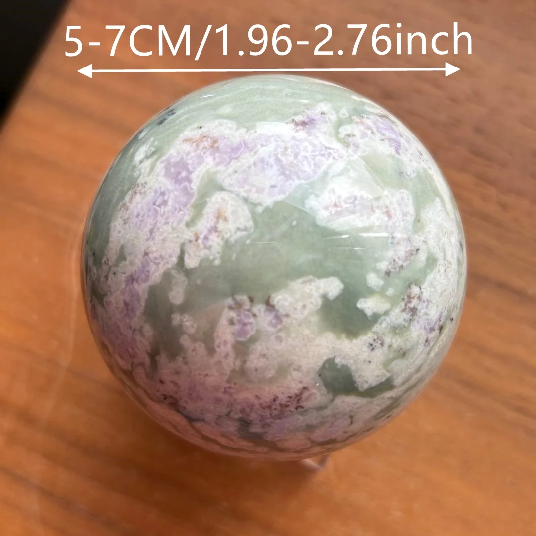 Natural Peace Jasper Sphere Polished Crystal Ball Mineral Specimen Reiki Healing Chakra Meditation Home Decor Display Gift