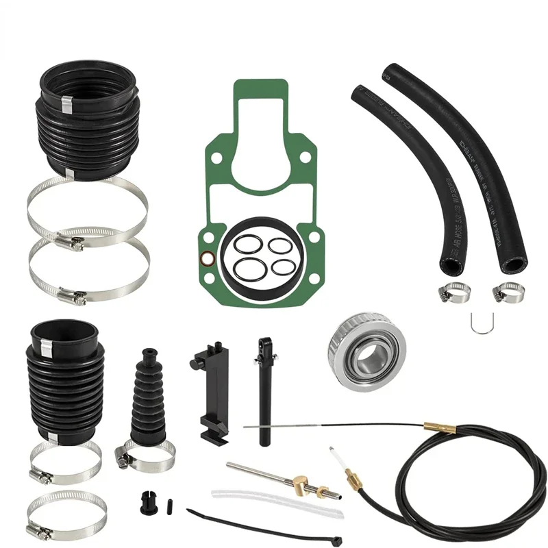 

30-803097T1 Bellows Transom Repair Kit w/Gimbal Bearing Exhaust Bellow with Lower Shift Cable for Mercruiser 1983-1990 Alpha 1