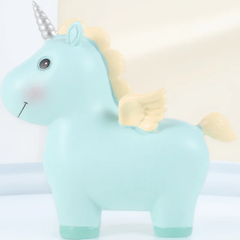 Skarbonka Jednorożec dla Dziewczynek Dzieci Urocza Skarbonka na Monety Bezpieczne Przechowywanie Prezent na Urodziny Boże Narodzenie Skarbonki dla Dzieci