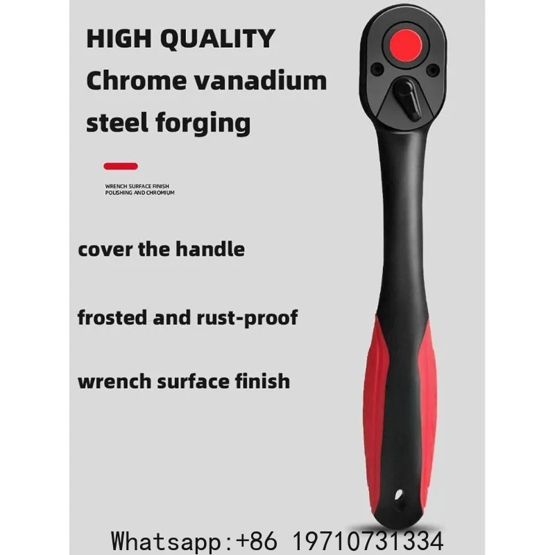 Car Repairs Ratchet Wrench  1/4 3/8 1/2  Inch High Torque Reversible  Quick Release Ratchet Socket Wrench Hand Tool