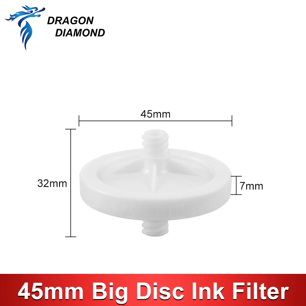 Filtro de tinta de disco grande de 45mm para impresora de tinta solvente Infiniti Challenger ICONTEK CRYSTALJET Myjet Wit-color Gongzheng