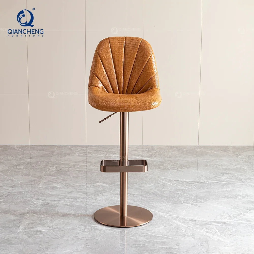 high quality salon bar chair china top 10 furniture brand club elegant adjustable luxury genuine leather swivel bar stool chair