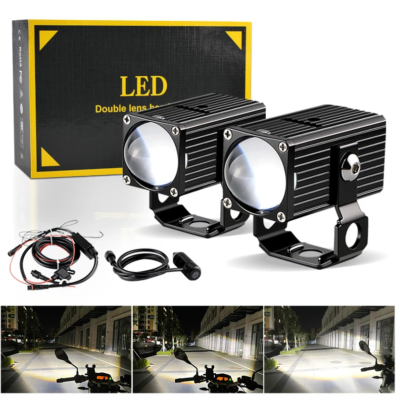 

12V LED Headlight for Motorcycle For BMW R1200GS F850GS Bright Motorcycle LED Explorers Headlight Projector Spotlights Auxiliary