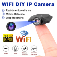 1080P High-Definition Wireless WIFI IP Mini Camera DIY Button Design Module Motion DVR Video Recorder Home Security P2P Camera