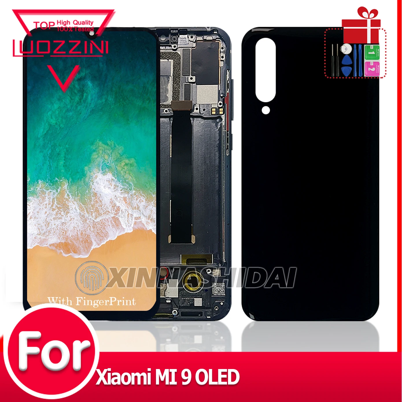 AA++++ 6.39'' OLED Quality For Xiaomi Mi 9 LCD Touch Screen Digitizer Assembly For Xiaomi MI9 Display Repair Parts Tested