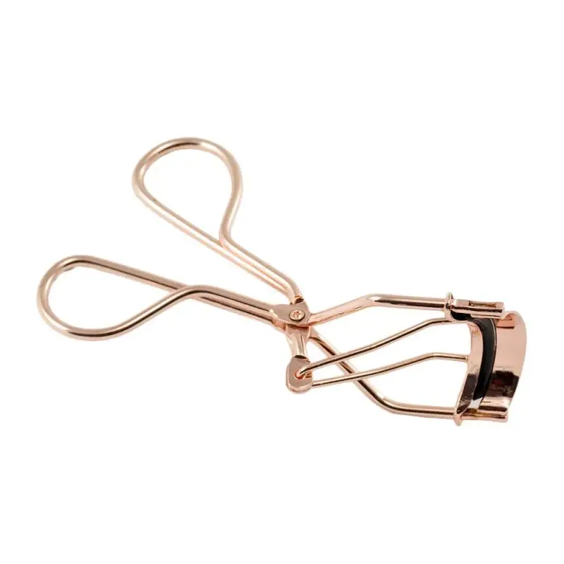 Professional Rose gold Eyelash Curler Eye lash Curling คลิปขนตาเครื่องสําอางค์แต่งหน้าเครื่องมืออุปกรณ์เสริม 10 ฟรีซิลิโคน Pad