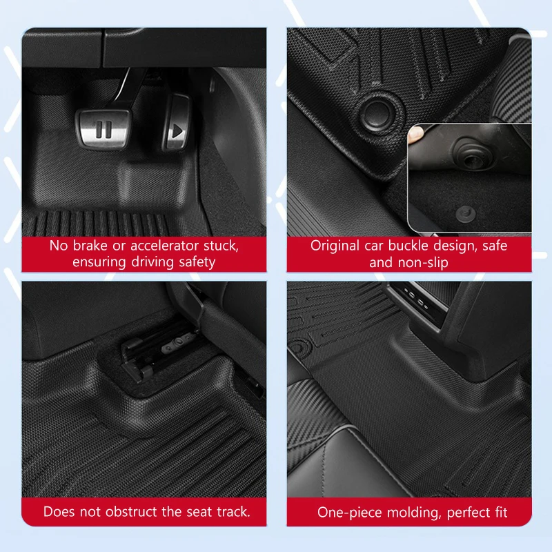 Car Floor Mats for Toyota New Voxy Noah 90 Series 2021-2025 Right Rudder All-weather Waterproof Non-slip Car Accessories - Image 3
