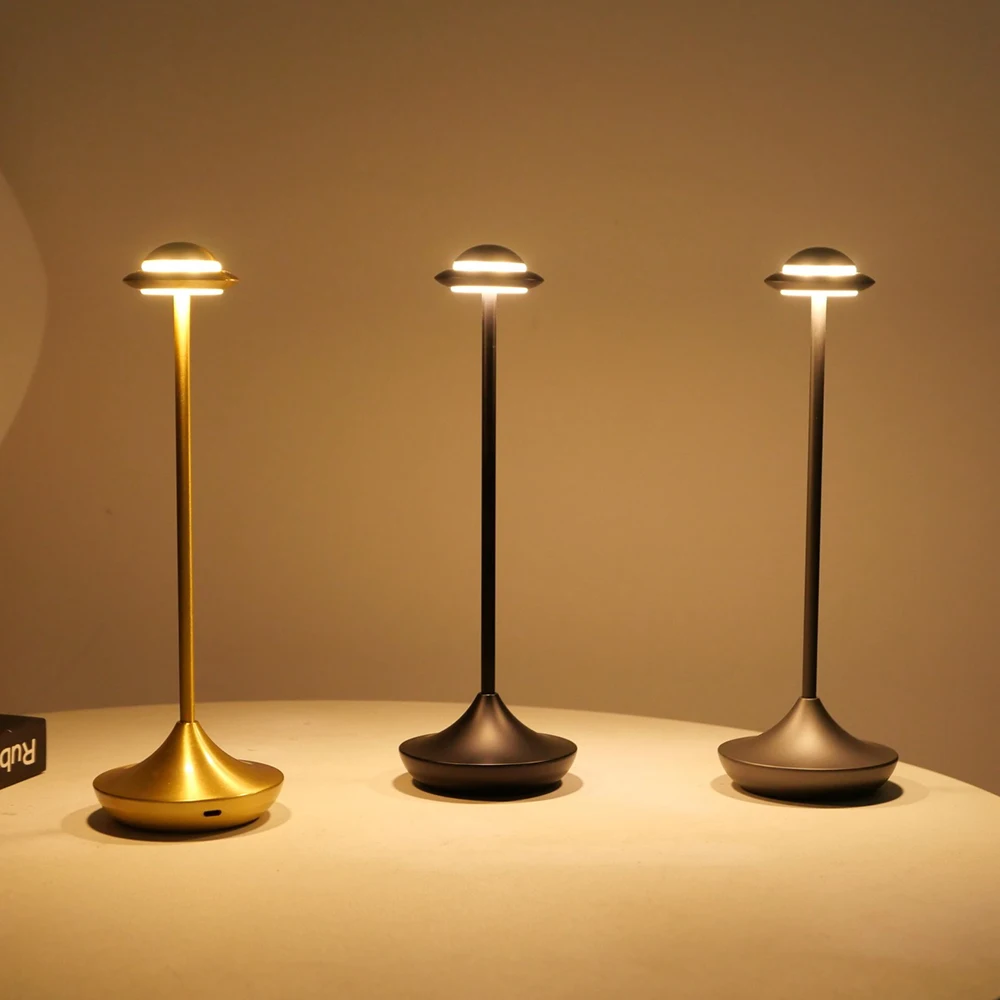 LED Table Lamps 3Levels Dimmable Wireless Led Desk Lamp Touch Night Light USB Rechargeable Touch Lamp For Room Study Office Bars