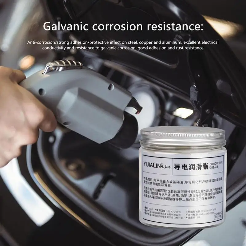 250g Electrical Contact Grease Conductive Paste Electricity Compound Grease Waterproof Car Battery Lubricating Grease