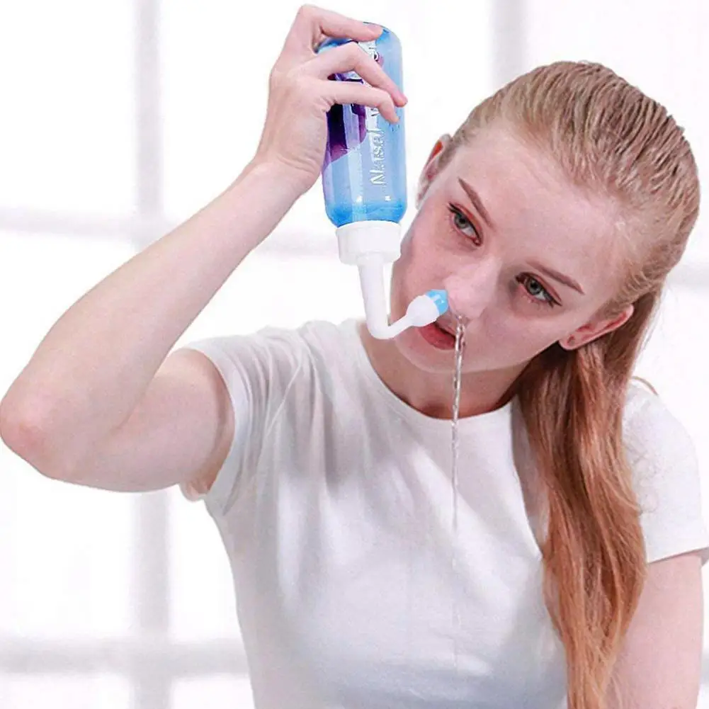 300ML Nasal Wash Cleaner Nose Protector Cleans Moistens Pot Neti Allergic Adult Rhinitis Avoid Wholesale Child J3A7