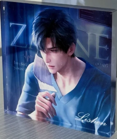 

Game Love and Deepspace Acrylic Card Brick Small Card Zayne Desktop Ornament Cosplay Birthday Gift Collection Anime Halloween