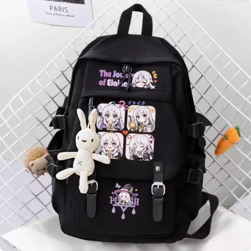 Anime die Reise von Elaina Dekoration Hoch leistungs Mädchen Rucksack Reisetasche Junge Teenager Schult asche