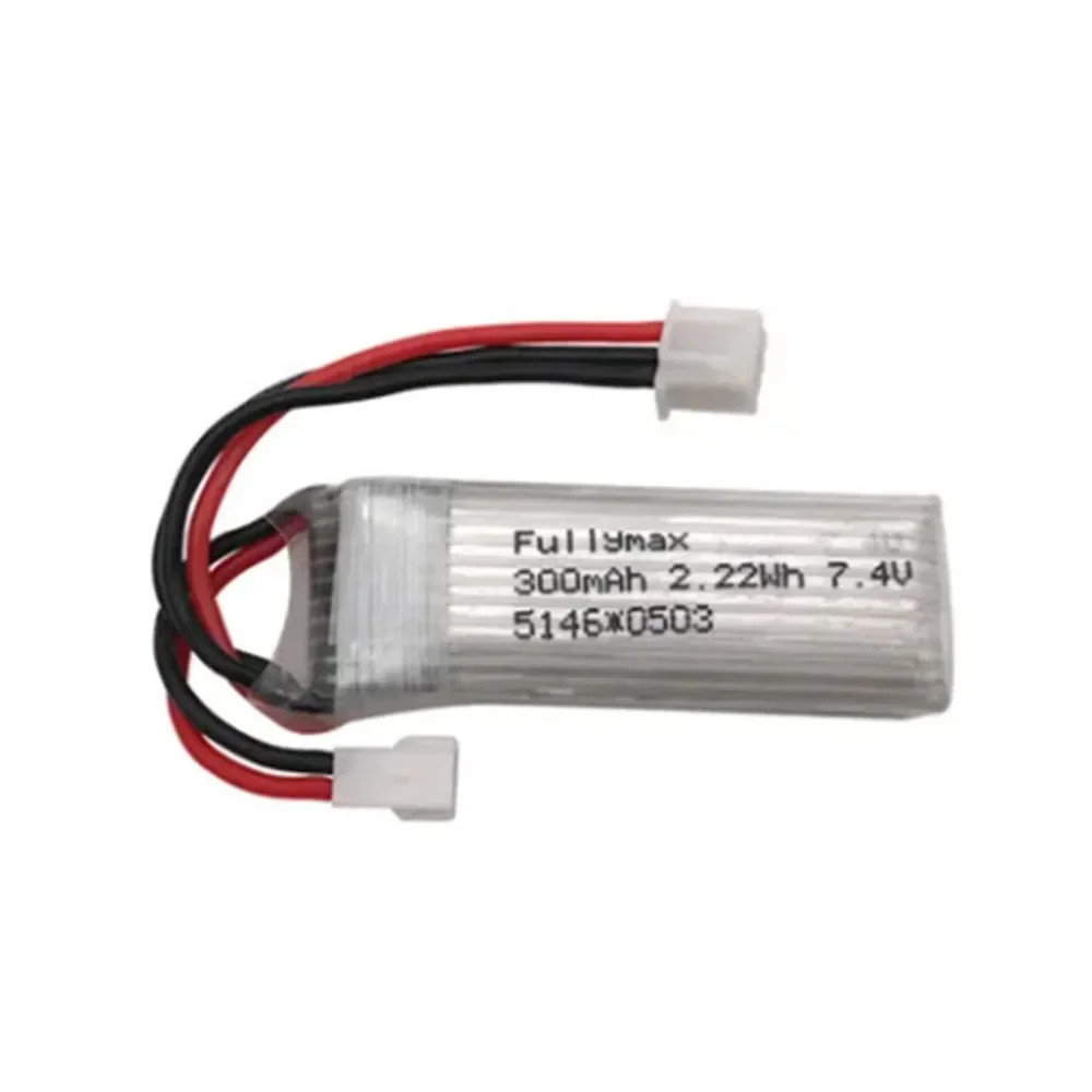 7.4V 300mAh LiPo Battery for XK DHC-2 A600 A700 A800 A430 2.22Wh RC Airplane RTF Spare Parts 2s 7.4v battery for WLtoys F959