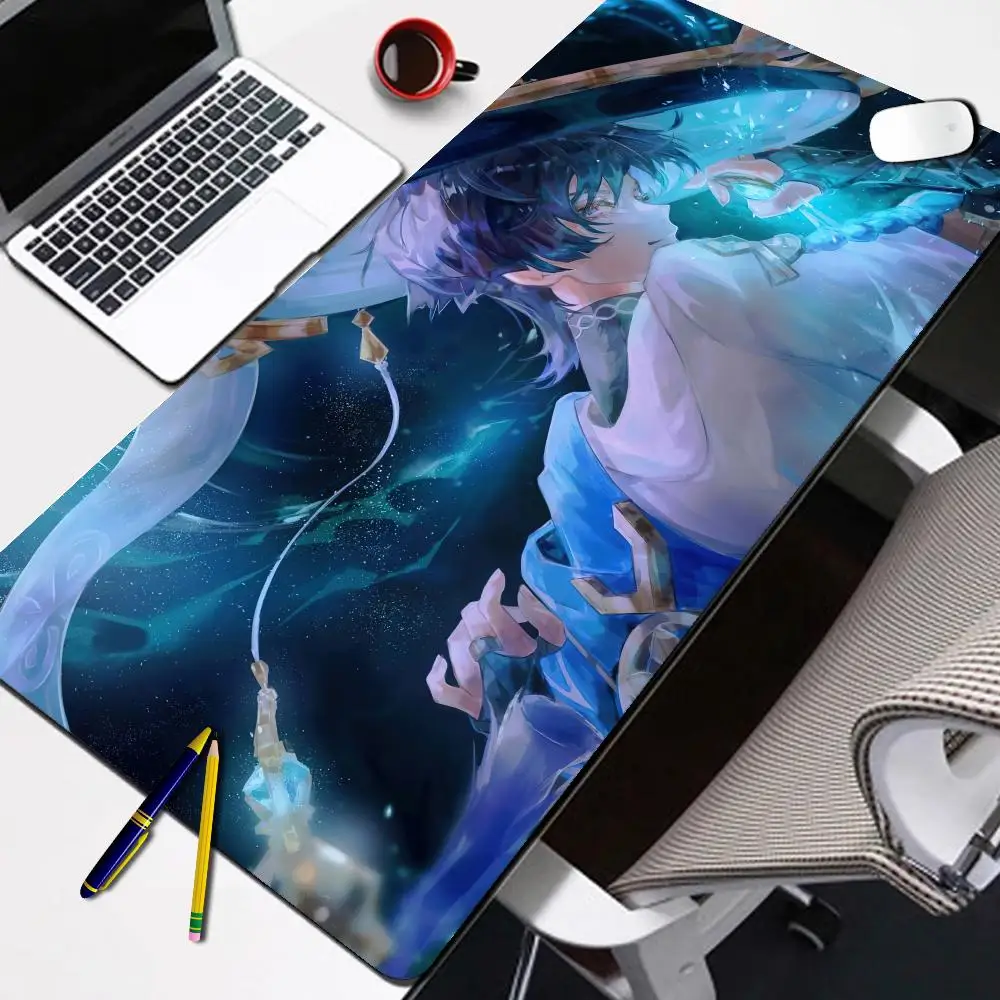 

Коврик для мыши Genshin Impact Wanderer, коврик для мыши Genshin, подкладка для клавиатуры, компьютерный коврик, игровые аксессуары для ПК, настольный коврик