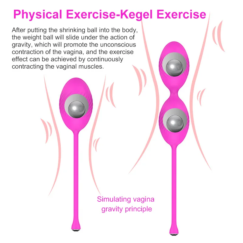 Set Safe Silicone Kegel Ball Vagina Bulb Private Tighten Exercise Machine Sex Toy For Women Masturbation Kegel Weights Adult Toy