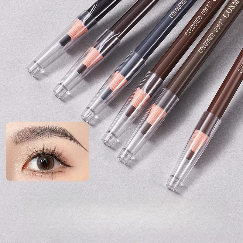 Matita per sopracciglia con linea a strappo, non affila bisogno di matita per sopracciglia, resa cromatica naturale, resistente al sudore e ai sbavature