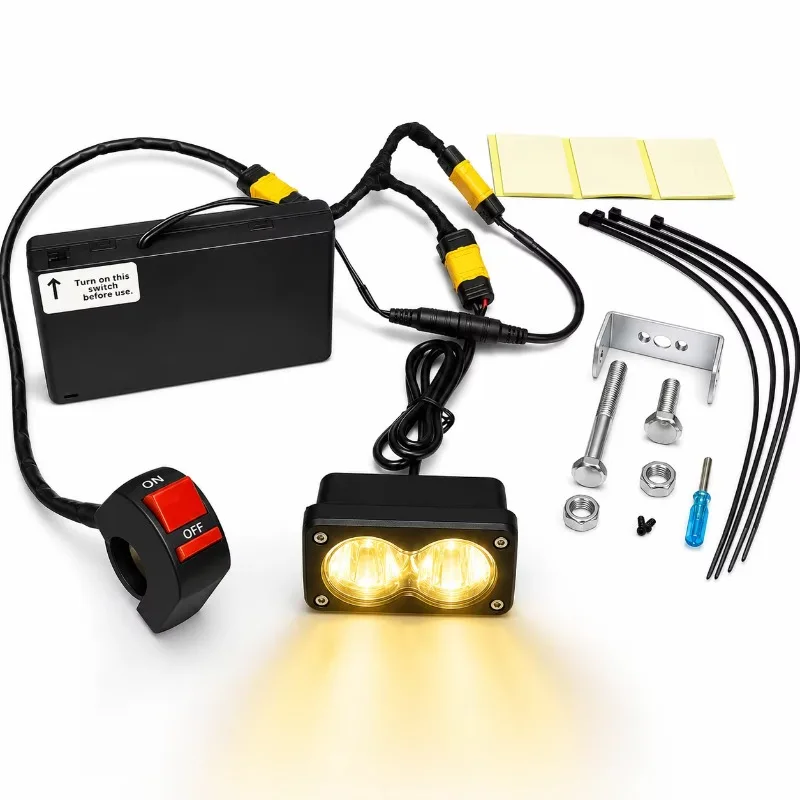 Wireless BAJA LIGHT 18W Dual Lens 1000LM Universal LED Headlight for Sur-Ron Dirt Bike E-bike Bicycle