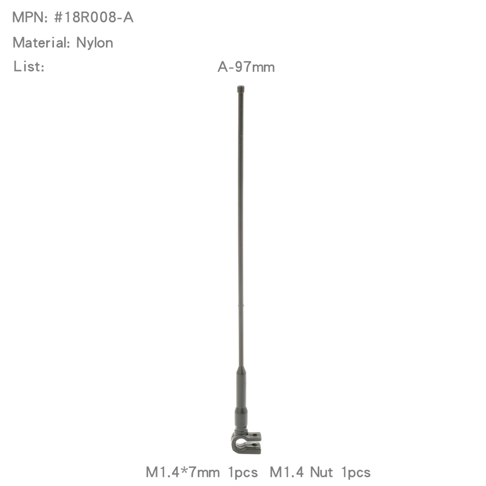 RCDream Simulierte Antenne Antenne Dekoration Signal Pol für 1/12 1/18 1/10 1/8 RC Auto Crawler TRX4m MN168 MN-222 MN82 Mn99s UDR