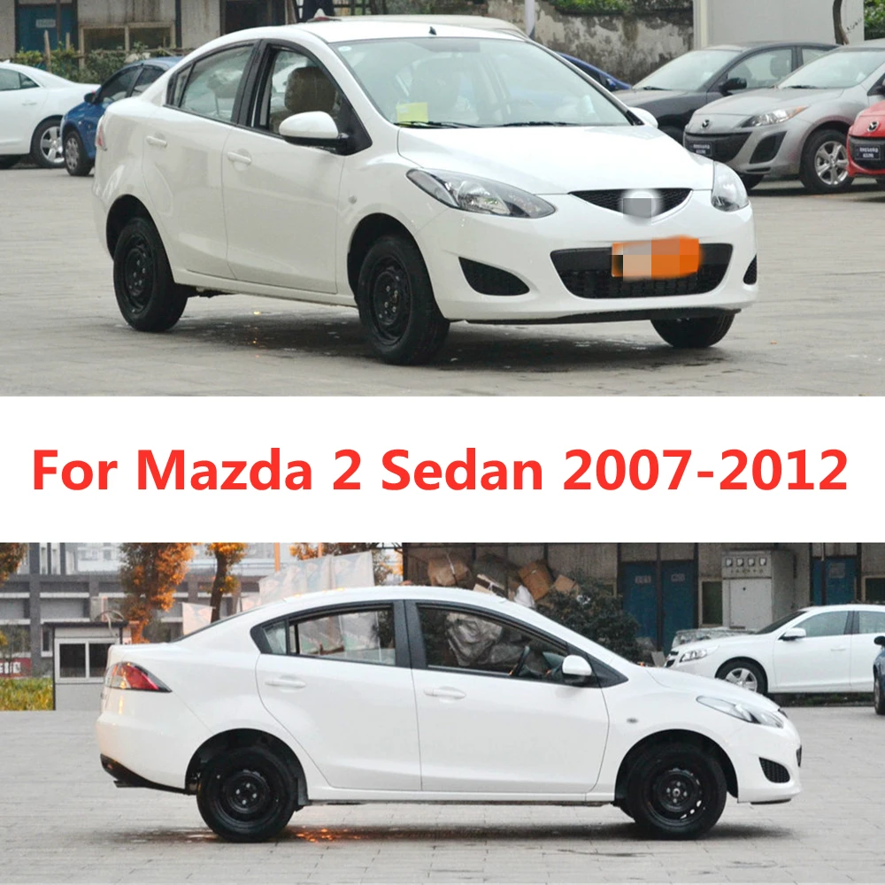 For Mazda 2 2007 2008 2009 2010 2011 2012 Sedan Hatchback Window Visor Deflector Windshield for Rain Sun Guard Awning Shelter