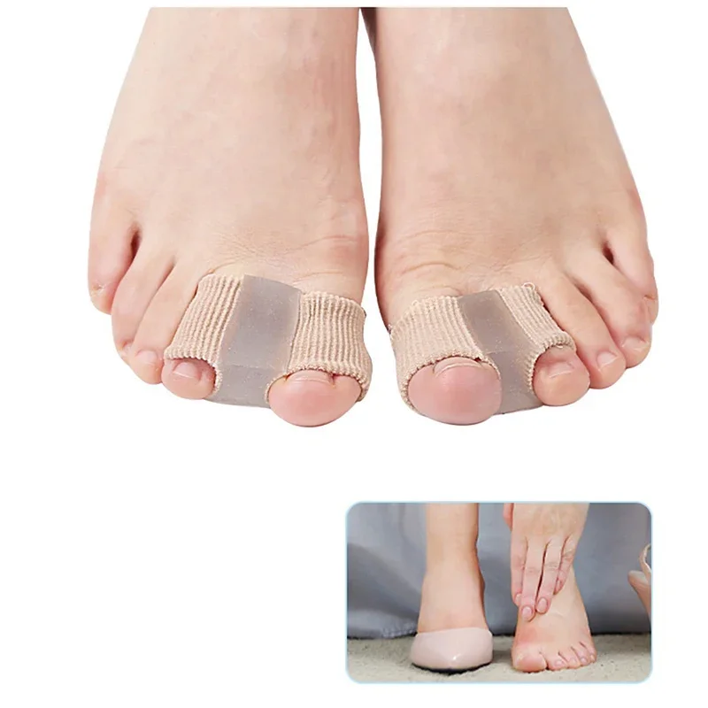 1 Stuks Siliconen Teenstrooier Separator Bunion Hallux Valgus Corrector Duim Vinger Correctie Stijltang Voetverzorging Tool