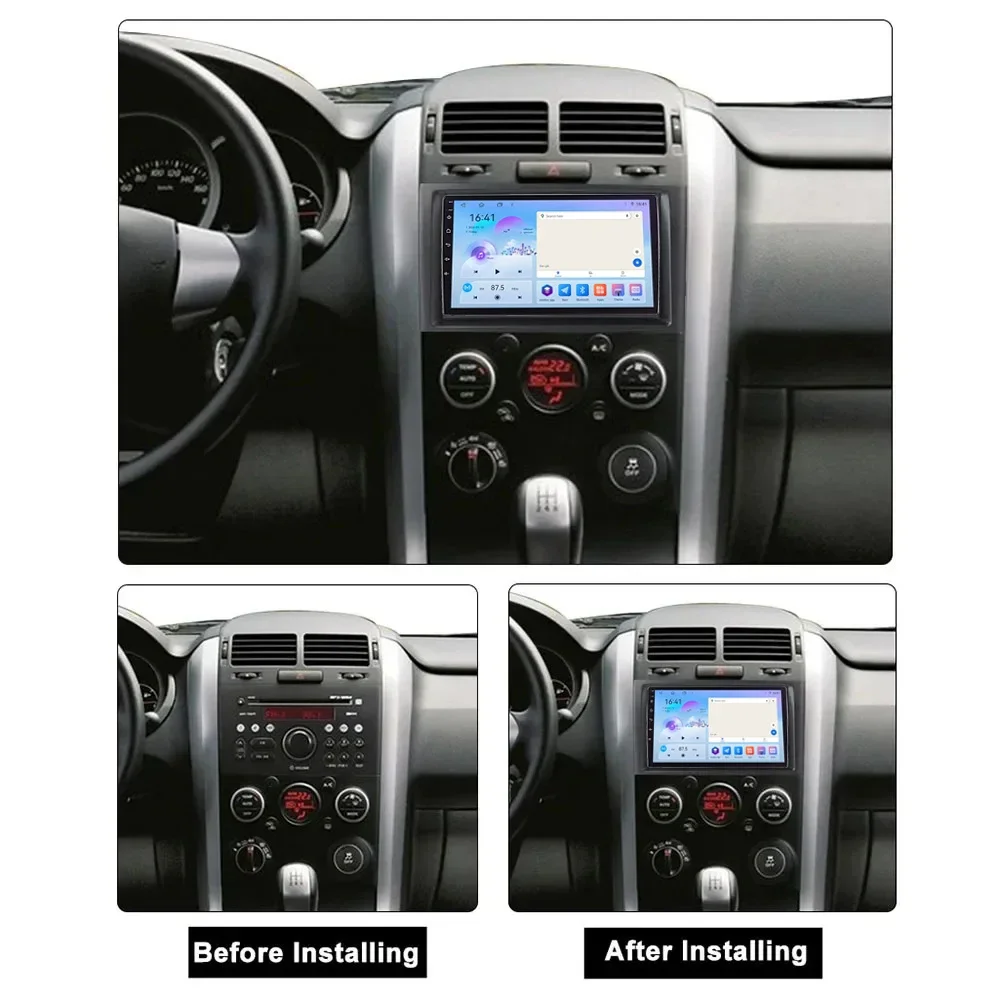 Car Radio for Suzuki Grand Vitara 3 2005-2015 Carplay Multimedia Player Stereo Autoaudio Android Head Unit 9inch Navigation GPS