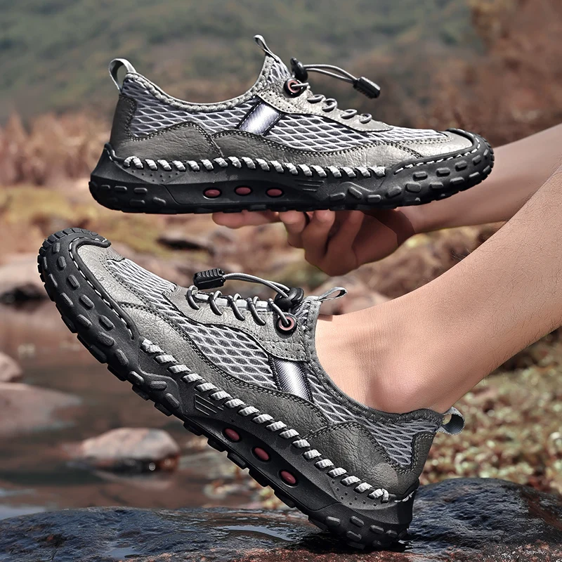 

Summer New Breathable Mesh Shoes Non‑Slip Wear‑Resistant Casual Sports Shoes Lightweight Soft Sole Outdoor Hiking Shoes