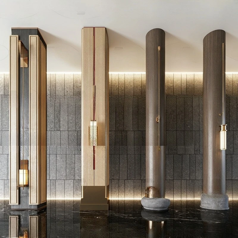 

New Chinese creative personality strip wall lamp living room landscape lobby decorative lamp designer aisle corridor