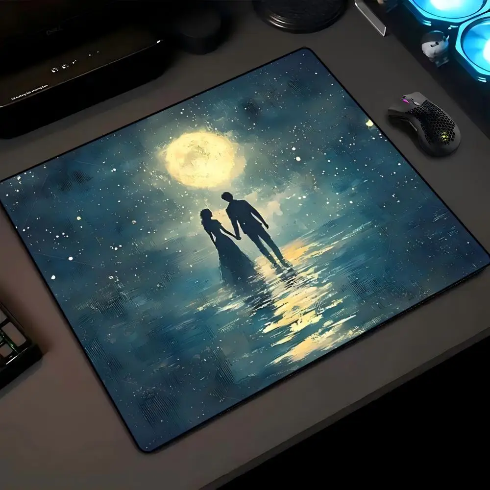 

Mairuige High quality moonlit small laptop for male and female student dormitories, anti slip mouse pad for office desks