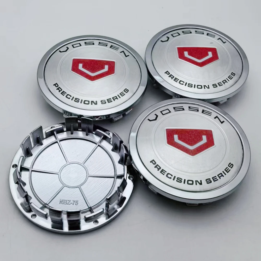 4pcs 75MM Clips 65MM Vossen Logo Emblem Badge Car Wheel Center Caps Wheels Hub Dust Cap Rim Hubcaps Dust Cover Car Accessories view 5