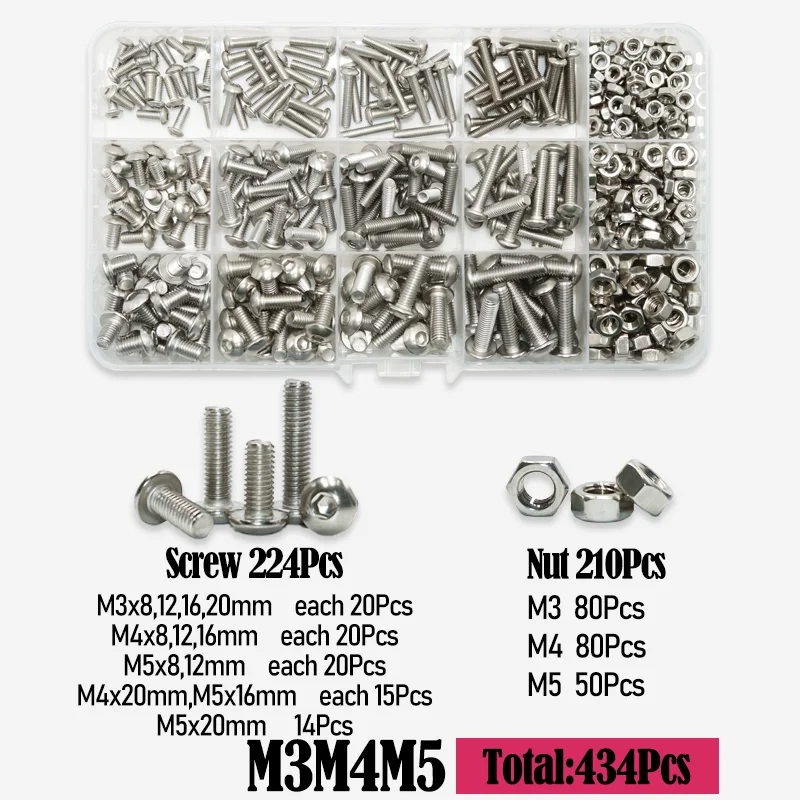 Innen sechs kant schraube 2,5 Edelstahl Messing Einsatz mutter Set m2, 5 m3 m4 Gewinde gerändelte Einbettung einspritz muttern für den 3D-Druck – Detail 11