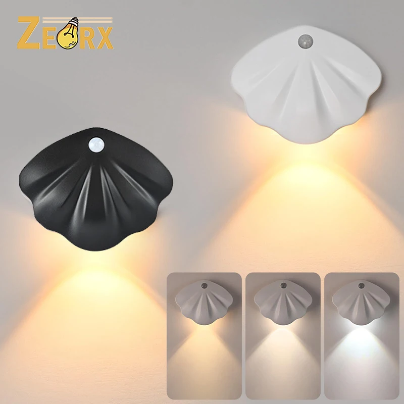 

Motion Sensor Wall Cabinet Lights, Rechargeable Battery Operated Wall Sconces with 3 Color Temperatures for Bedroom Hallway