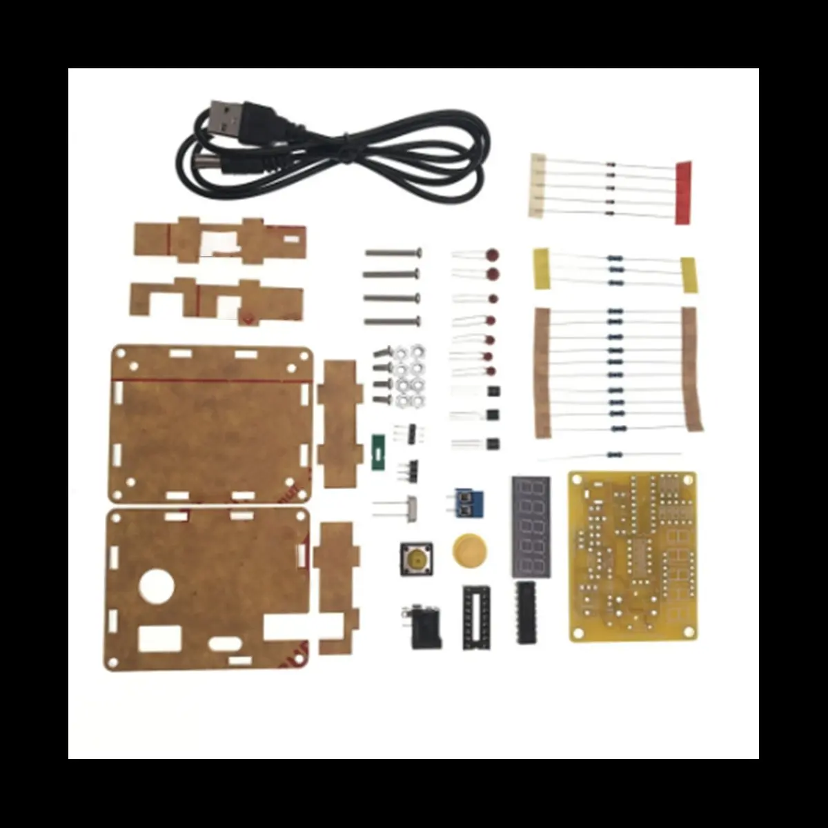 A10I DIY Meter Frequency Counter Tester Digital Crystal Counter Meter Oscillator Tester with Transparent Case 1Hz-50MHz