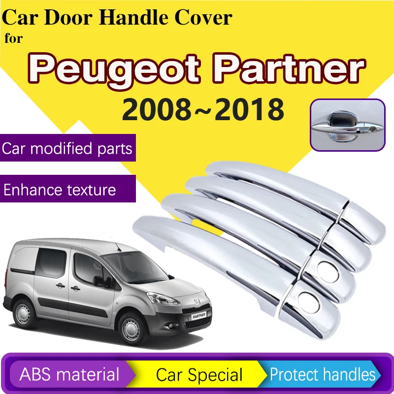 

Защитные наклейки на ручки автомобиля для Peugeot Partner 2008 ~ 2018 2017 2016, устойчивые к царапинам декоративные накладки, набор ремонтных автоаксессуаров