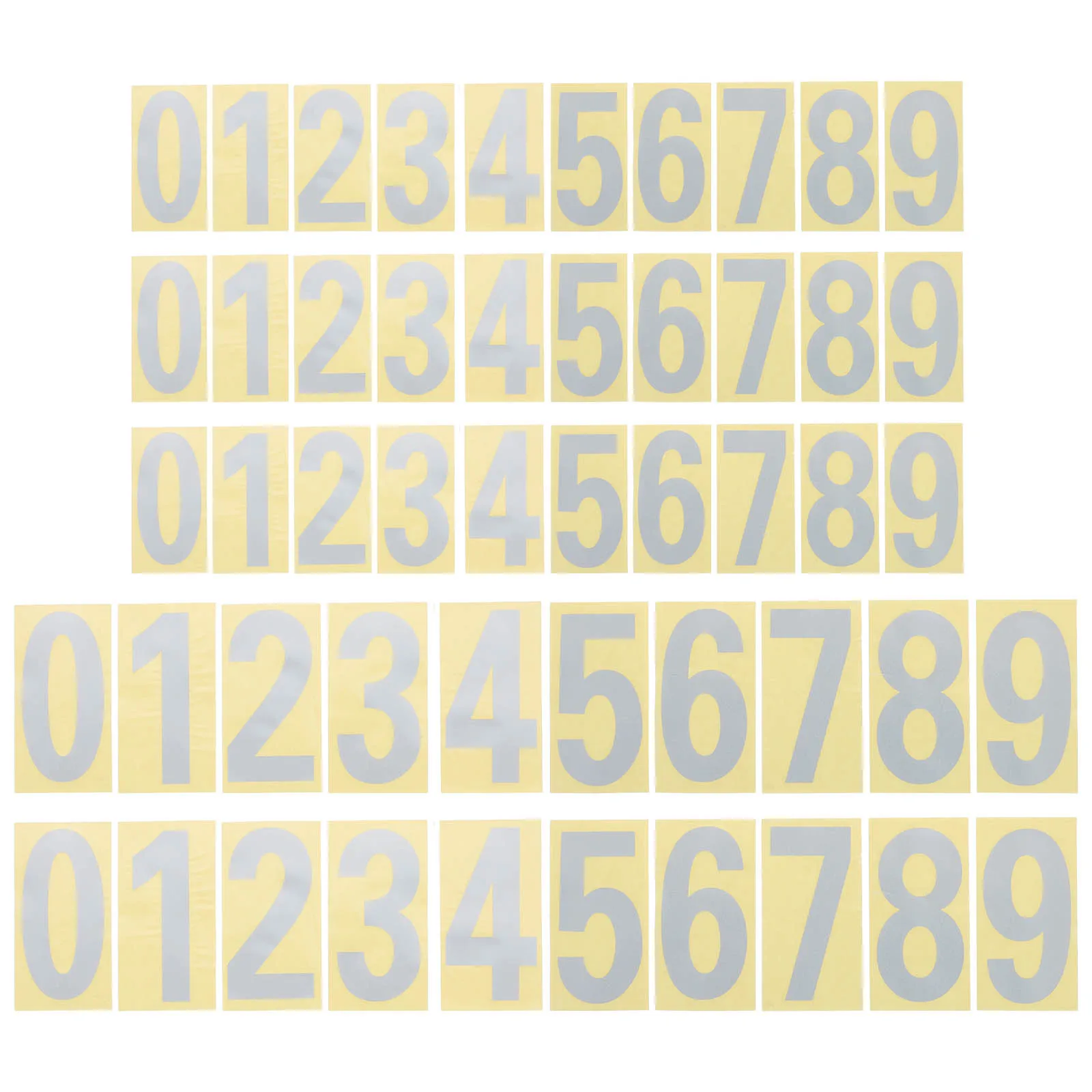 

5 Sets Digital Stickers Reflective Mailbox Numbers Large Exterior Custom Decals Waterproof Self Adhesive Vinyl Outdoor Address