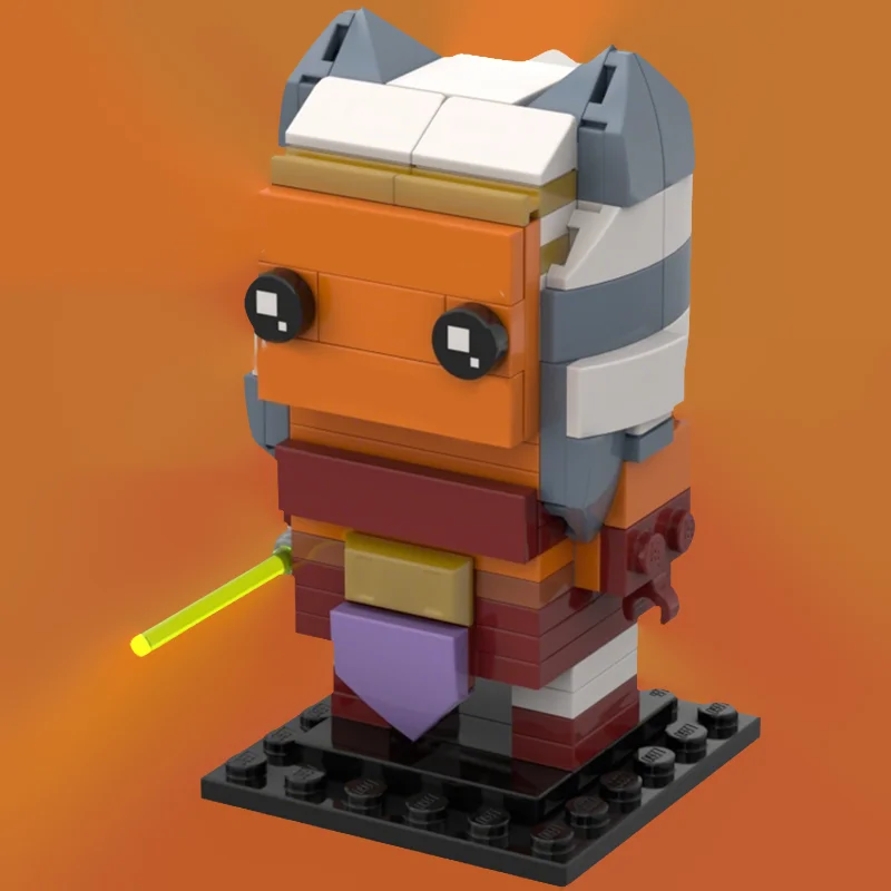 151pcs MOC Ahsoka BrickHeadz Model Toys Building Blocks Construction Christmas Gift 3D Art Collection Birthday Education Display