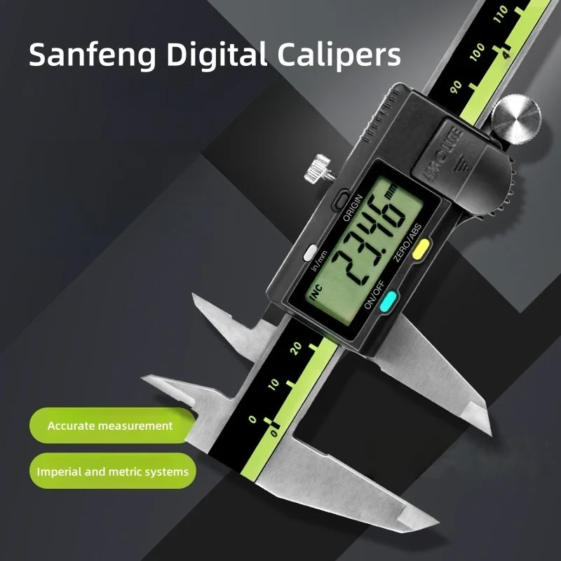 

Vernier Caliper LCD Digital 0.01mm High-precision Stainless Steel Wear Resistant 150/200/300mm Measuring Tool
