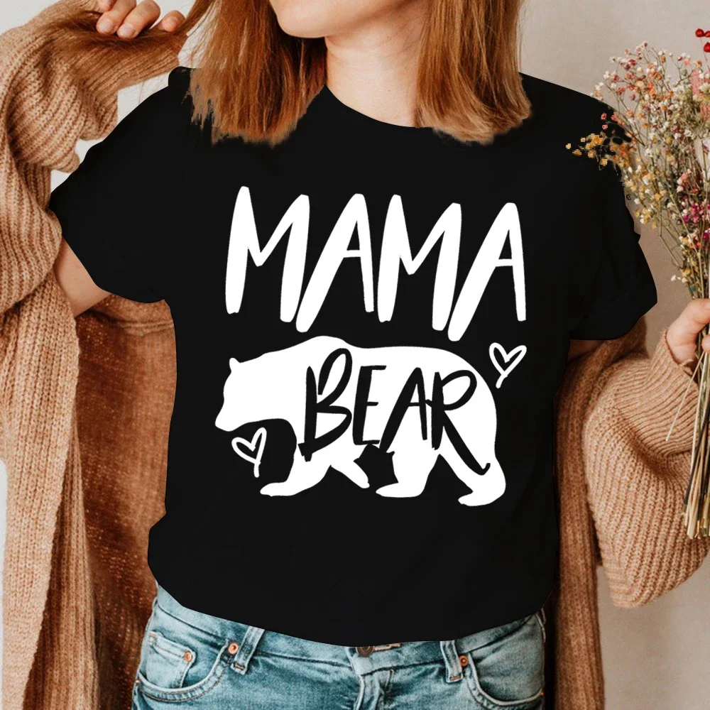 Husband Wife Summer Lovers Sweet T-shirt Daddy Bear Mama Bear Letter Print T-Shirt Funny Family Matching Set Short Sleeve