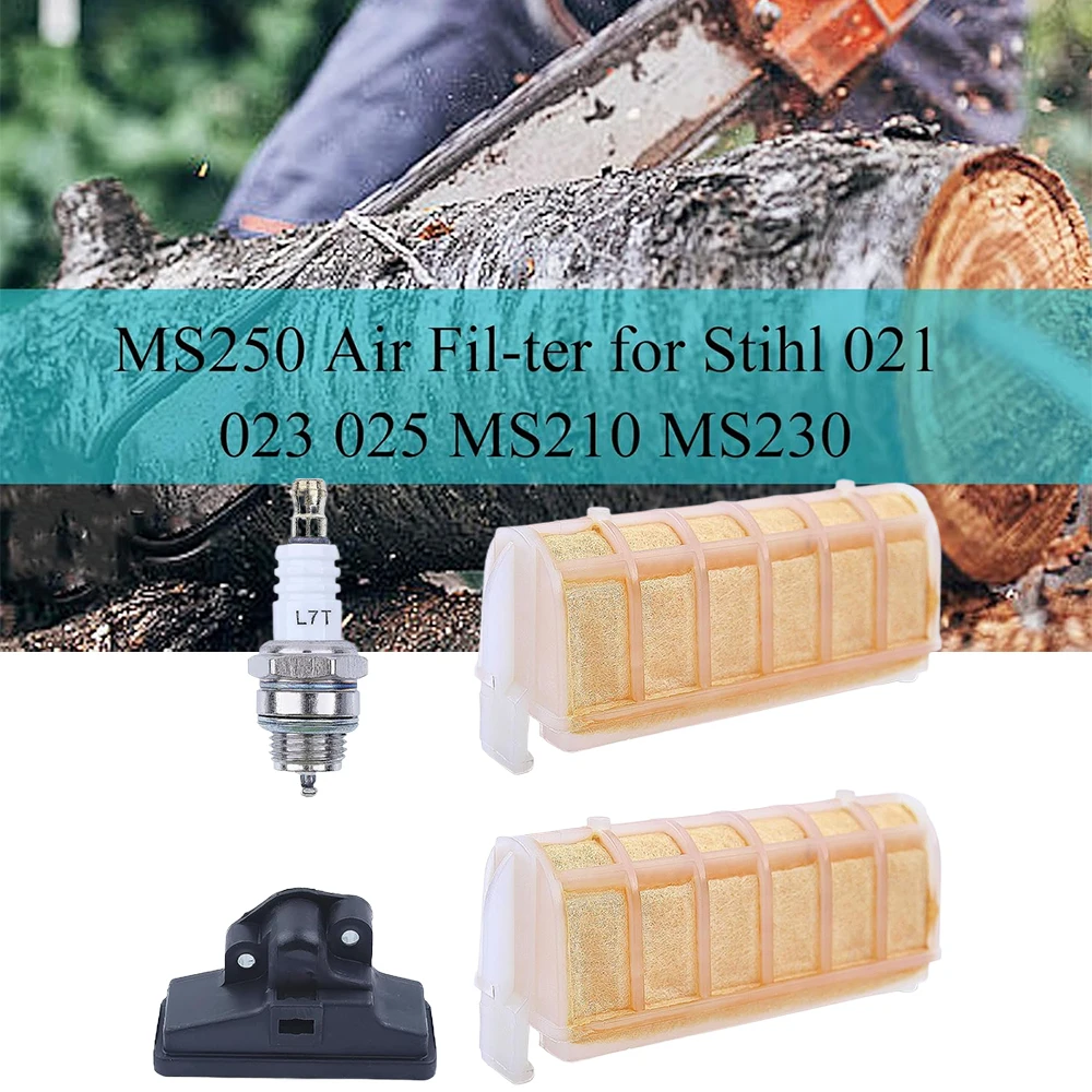 Воздушный фильтр MS250 для бензопилы Stihl 021 023 025 MS210 MS230 MS250 MS250C MS210C MS230C с топливным фильтром, замена свечи зажигания