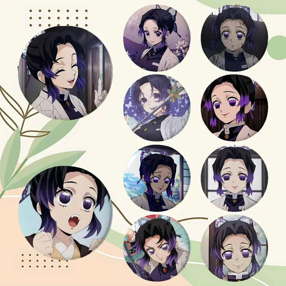 Anime Cartoon Shinobu Kocho Badges Enamel Pin Cartoon Brooch For Backpack Clothing