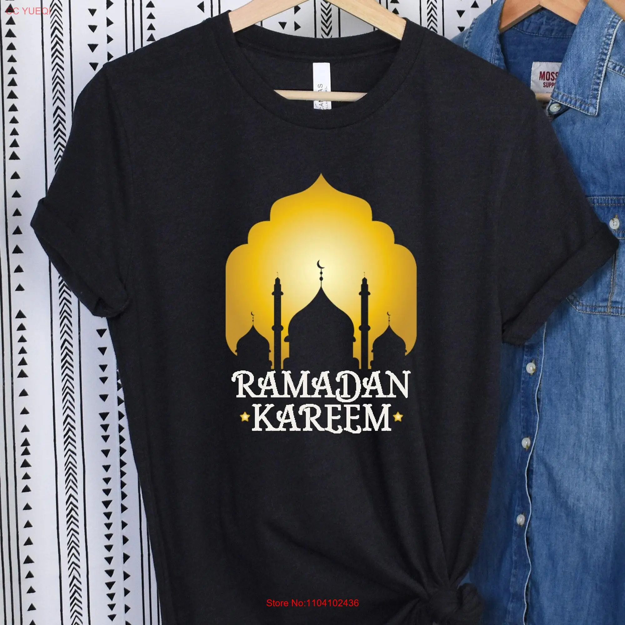 Ramadan Kareem T Shirt Mubarek Eid s Religious Faith Spiritual long or short sleeves