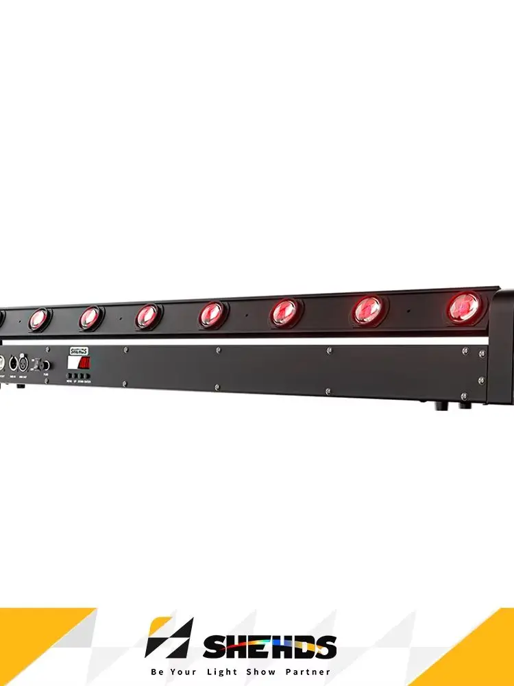 SHEHDS 1/2 Stück 8x12W LED Beam Moving Head RGBW Bar mit Koffer Bühnenbeleuchtung DMX512 für DJ Disco Hochzeit Aufführung 2 Jahre Garantie