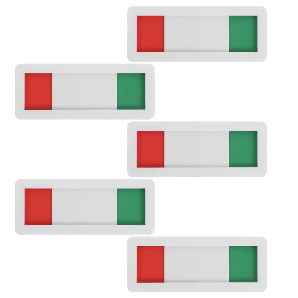 5 Pcs Red Green Sliding Acrylic Door Sign Office Conference Room Status Switching Signboard Meeting Room Identifier Slide Office