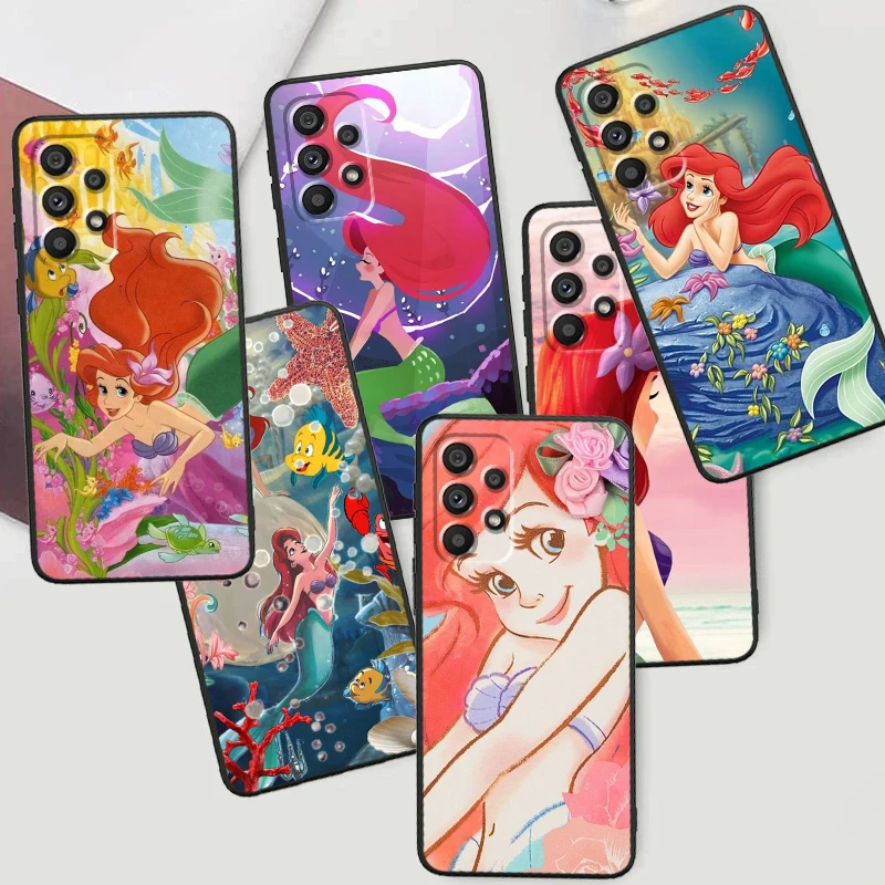 

Disney Princess Ariel Beautiful For Samsung A53 A52 A33 A32 A51 A71 A21S A13 A73 A55 A22 A23 A35 A72 A54 A12 5G Black Back