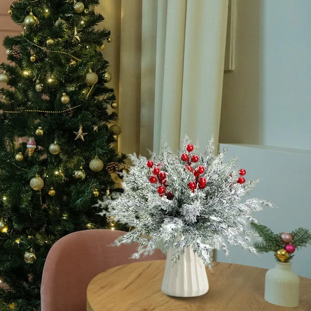45 Pcs Snowy Pine B…