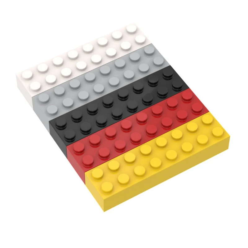 

10pcs 2x8 Brickss 3007 DIY Splicing Accessories Toy Building Blocks Compatible Assembles Particles